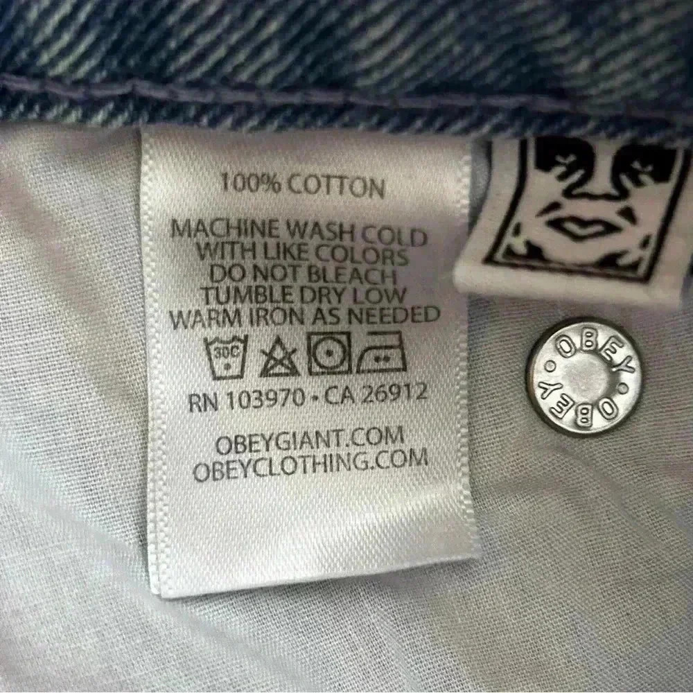 Obey Denim Mini Skirt - Picture 5 of 5